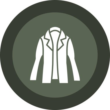 Ceket simgesinin vektör illüstrasyonu