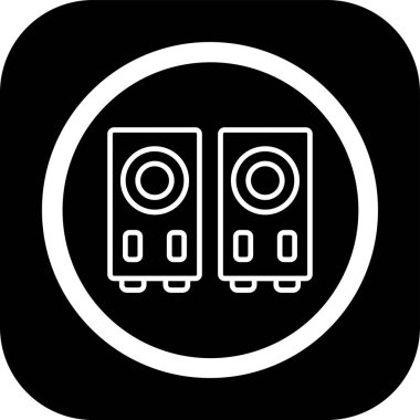 vektör müzik konuşmacısı simgesi