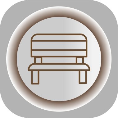 Beyaz arkaplanda izole edilmiş trend düz biçimli bank simgesi.