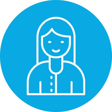 Bir kadının vektör illüstrasyonu