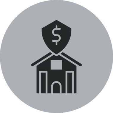 Emlak simgesi vektör illüstrasyonu