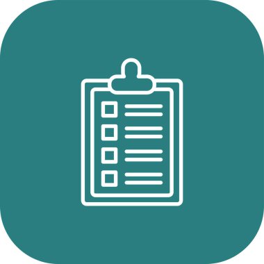 kontrol listesi simgesi, vektör illüstrasyonu