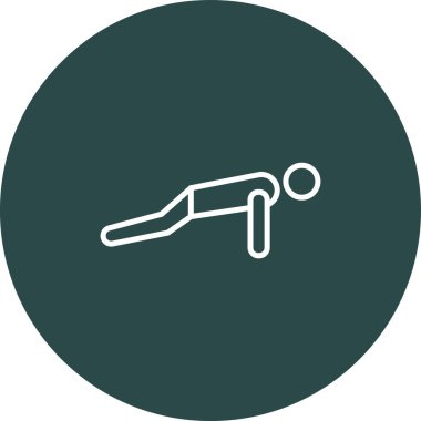 dumbbell simgesi olan adam