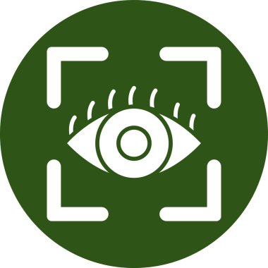 Göz. Web simgesi basit illüstrasyon