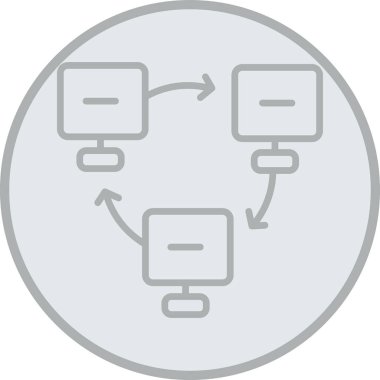 Veri akışı. Web simgesi