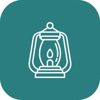 Benzersiz fener vektör çizgisi simgesi