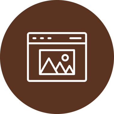 Web simgesi vektör illüstrasyonu