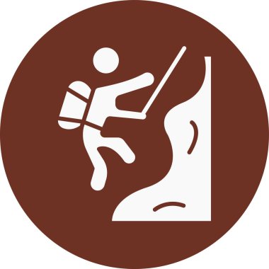 Sırt çantalı bir adamın vektör çizimi