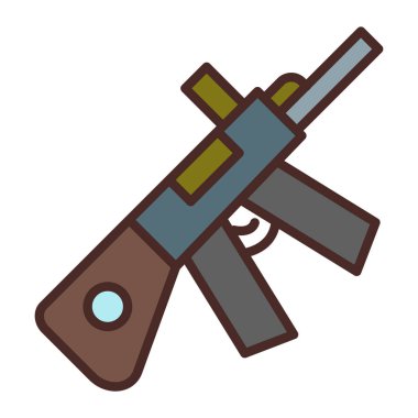 silah silahı ikonu vektör illüstrasyonu