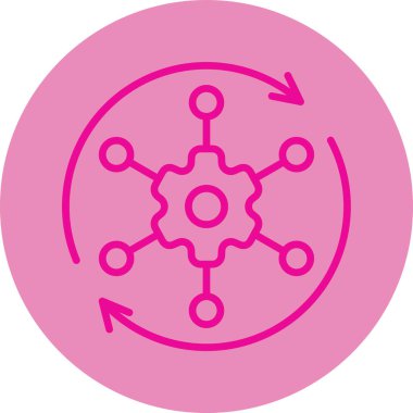 Seo simgesinin vektör illüstrasyonu