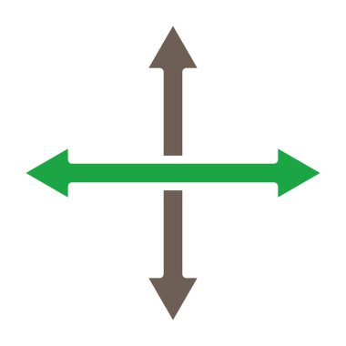 Vektör simge Exchange oklar düz