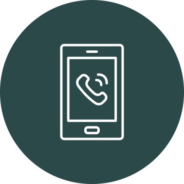 Akıllı telefon simgesinin vektör illüstrasyonu