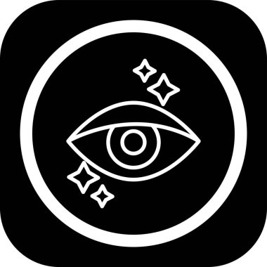 Göz simgesi, vektör illüstrasyonu