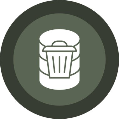 Çöp simgesi, vektör çizimi