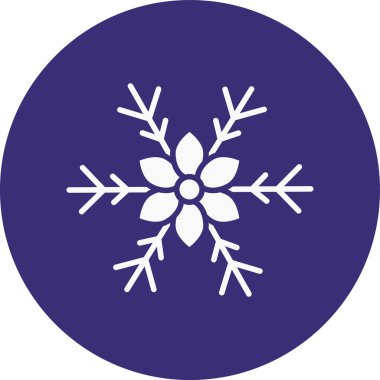 Kar tanesi. Web simgesi basit tasarım