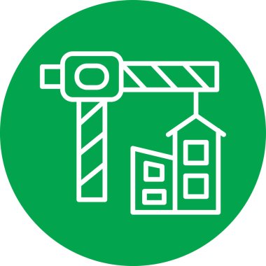 Modern yapı simgesinin vektör illüstrasyonu