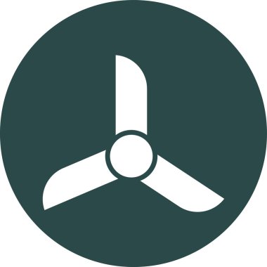 Rüzgar Türbini Vektör Simgesi