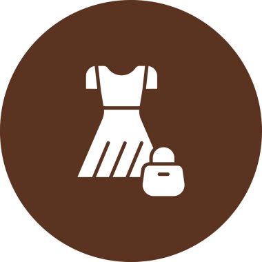 elbise simgesi vektör illüstrasyonu