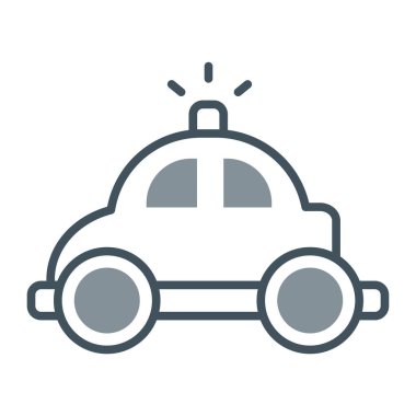 Otomobil Düz Vektör Simgesi