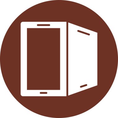 Akıllı telefon. Web simgesi basit illüstrasyon