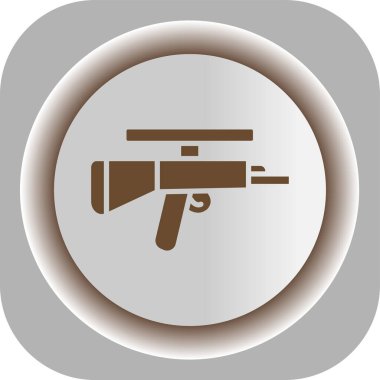 Tabanca simgesi, vektör illüstrasyonu