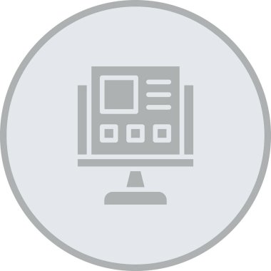 bilgisayar simgesi vektör illüstrasyonu