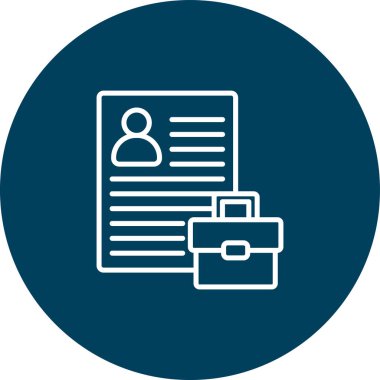 İş simgesinin vektör illüstrasyonu