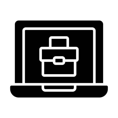 dizüstü bilgisayar simgesi vektörü beyaz arkaplanda izole edildi