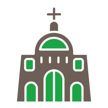 kilise simgesi vektör illüstrasyonu