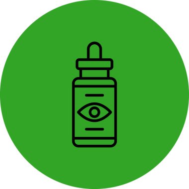 Benzersiz göz vektör çizgisi simgesi