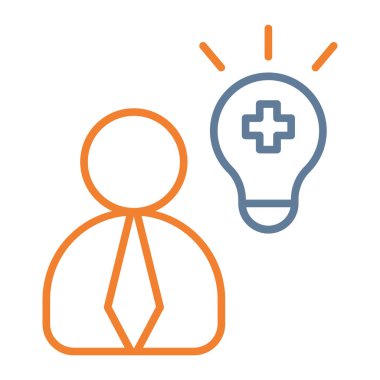 Yapboz parçalarıyla insan kafasının vektör çizimi