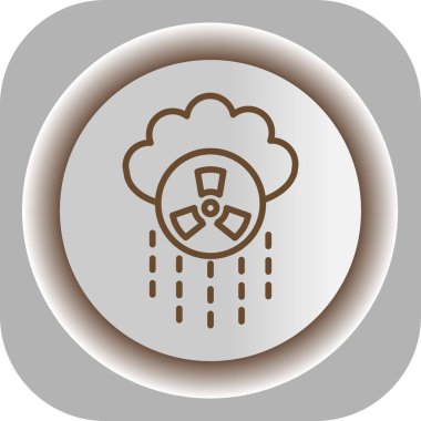 yağmur simgesi, vektör illüstrasyonu