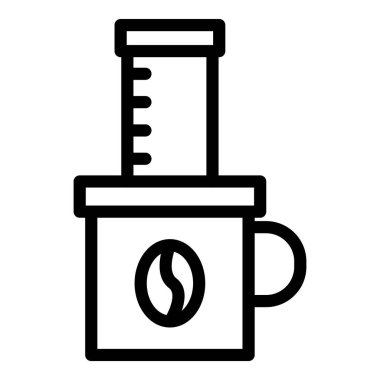 Sıcak kahve fincanı simgesi, taslak biçimi