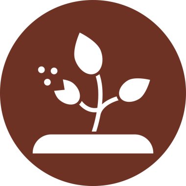 Bitki. Web simgesi basit tasarım