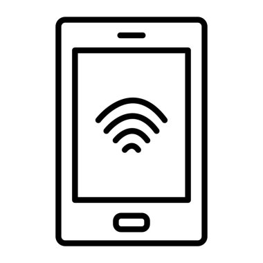 akıllı telefon simgesi vektör illüstrasyonu