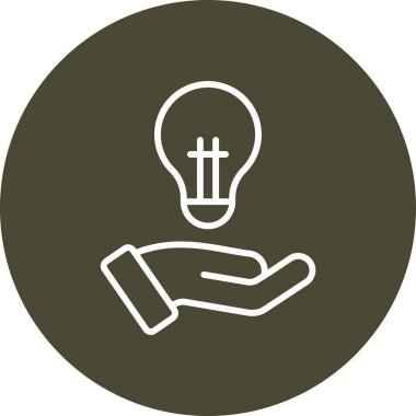 Modern ampul simgesinin vektör illüstrasyonu