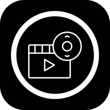 Kamera simgesi, vektör illüstrasyonu