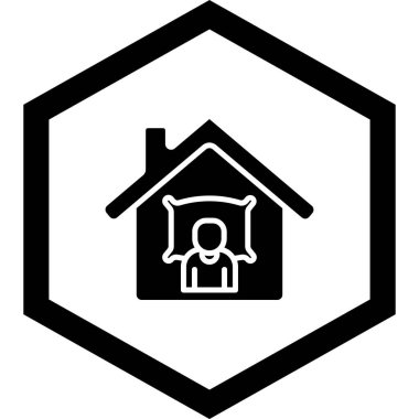 Ev simgesi vektör illüstrasyonu