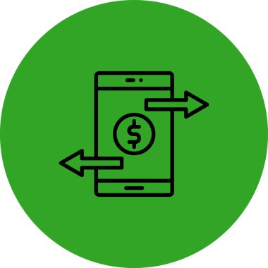 mobil ödeme vektör simgesi