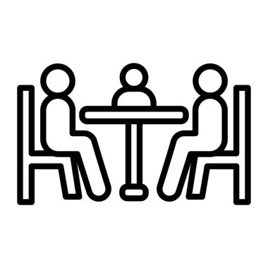 İş toplantısı vektör simgesi