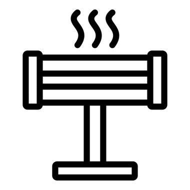 yangın hortumu çizgisi ikon vektör çizimi