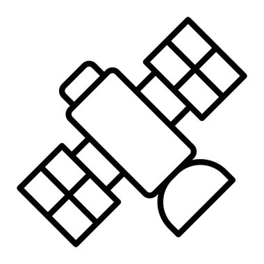 uydu anten ikonu vektör ana hatları çizimi