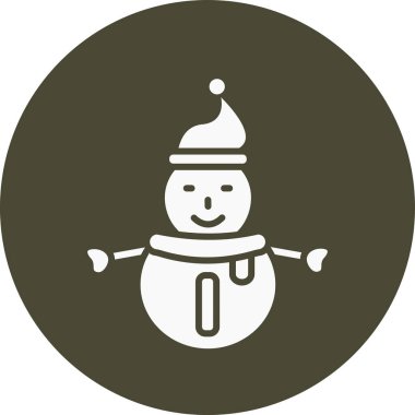 Kardan Adam simgesinin vektör çizimi, noel konsepti, vektör illüstrasyonu, çizgi işareti