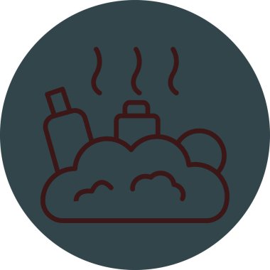 Bulut simgesi vektör illüstrasyonu