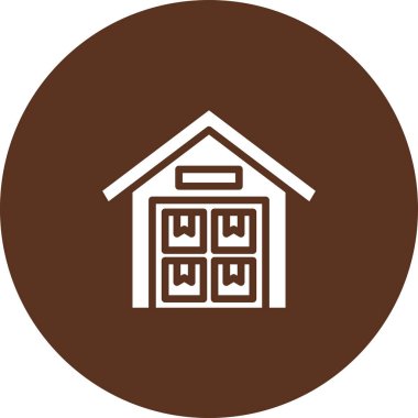 Ev Vektörü Kabartma Simgesi Tasarımı