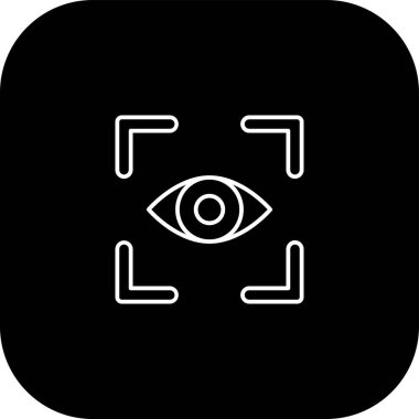 Göz vektör glif simgesini