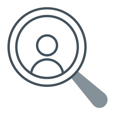 Arama vektörü renk çizgisi simgesi