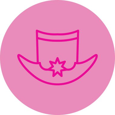 Şapka. Web simgesi basit illüstrasyon