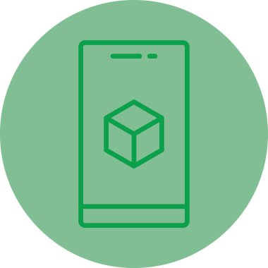 Mobil simgenin vektör illüstrasyonu