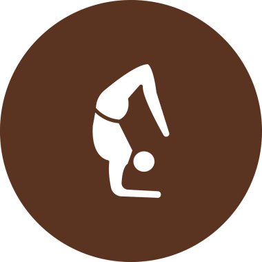 vector illustration of a woman in a gym